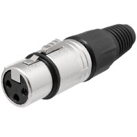 3P NICKEL MIC FEMALE CONNECTOR