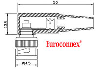 RIGHT ANGLE BNC MALE, SCREW TYPE (1P/BAG)