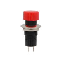 Ver informacion sobre PUSHBUTTON SWITCH, OPEN TYPE, 125V. 3A, RED COLOUR