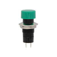 Ver informacion sobre PUSHBUTTON SWITCH, OPEN TYPE, 125V. 3A, GREEN COLOUR