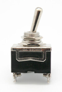 2P. TOGGLE SWITCH,  (DPST) ON-OFF, 250V. 10A