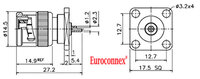 BNC MALE CHASSIS MOUNT