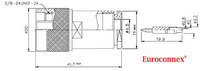 N Mascle per RG-59, PTFE