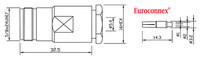 RG-58, N Femelle Clamp type PTFE