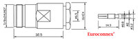 RG-59, N Femelle Clamp type PTFE