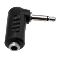 RIGHT ANGLE 3.5mm MONO PLUG - 3.5mm STEREO JACK