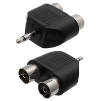 3.5mm MONO PLUG - 2x PAL JACK