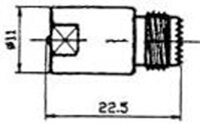 FME MASCLE- MINI UHF FEMELLA