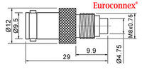 FME FEMALE (ROTATING NIPPLE) TO BNC FEMALE