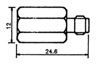 FME MALE (ROTATING NIPPLE) TO SMA FEMALE