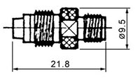 FME FEMALE (ROTATING NIPPLE) TO SMA FEMALE