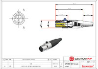 4P MINI MIC FEMALE CONNECTOR