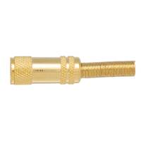 2.5mm HEMBRA AEREA ESTEREO, METAL DORADO