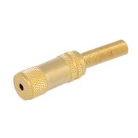 2.5mm STEREO JACK, GOLDED METAL
