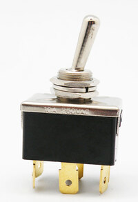 6P. 3WAYS TOGGLE SWITCH,  RETURN,  (ON)-OFF-(ON), 250V. 15A