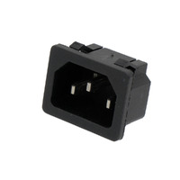 PANEL MOUNT C14 MALE, 250V/10A