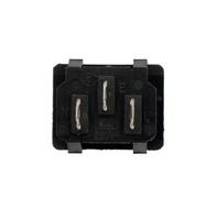 PANEL MOUNT C14 MALE, 250V/10A