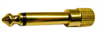 6.4mm MONO PLUG - 3.5mm MONO JACK, GOLD PLATED
