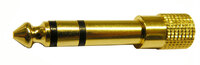 6.4mm stéréo Mâle - 3.5mm stéréo Femelle, doré