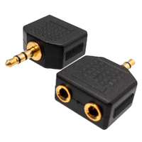 Ver informacion sobre 3.5mm STEREO MALA - 2x3.5mm STEREO FEMALE, GOLD PLATED, ECONOMIC