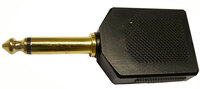 Ver informacion sobre 6.4mm MONO PLUG - 2x 6.4mm MONO JACK, GOLD PLATED