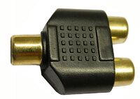 RCA JACK - 2x RCA JACK, GOLD PLATED