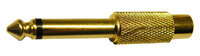6.4mm Mono Mâle - RCA Femelle, doré