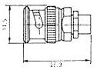 TWIN-BNC Mâle à sertir RG-108A/U