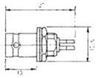 TWIN-BNC FEMALE BULKHEAD