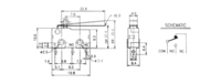 MINIATURA (SPDT) (UL)28gf ON-ON, 125V 5A (250V3A)