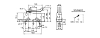 MINIATURA (SPDT) (UL)40gf ON-ON, 125V 5A (250V3A)