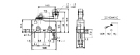 MINI MICRORUPTEUR (SPDT) (UL) 45gf ON-ON, 125V 5A (250V 3A)