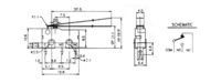 MINIATURA (SPDT) (UL)  ON-ON, 125V 5A (250V 3A)