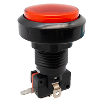 PULS-INTER. Lumineux (SPDT) ON-ON 12V 1A, couleur rouge