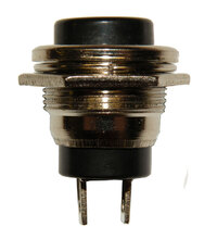 PUSHBUTTON SWITCH,OPEN TYPE, 125V. 3A, BLACK COLOUR