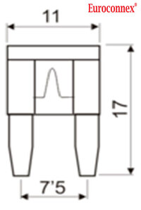 10A, Mini Fusible automóvil