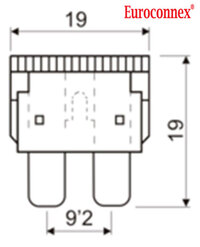 Car Fuse 10A, Zinc