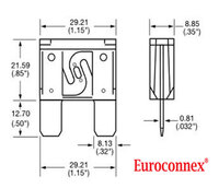 Maxi Car Fuse 60A, Zinc