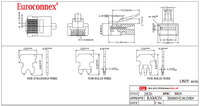 RJ45 MOLEX Cat.5e FTP(BLINDAT) 8P8C 50U"