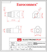 RJ-45, YELLOW PVC COVER