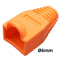 Ver informacion sobre Capuchón protector para conector RJ45 para cable de Ø6mm con burbuja, Naranja