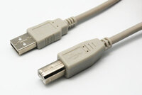 CABLE USB 2.0 TYPE A MALE TO B MALE, 1.8m