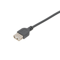 CABLE USB 2.0 A TYPE MALE TO A FEMALE, 0.2m