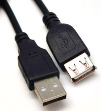 CABLE USB 2.0 TIPO A MACHO - A HEMBRA, 0.6m