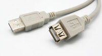 CABLE USB 2.0 TIPO A MACHO - A HEMBRA, 1.8m