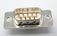 9P. D-SUB MALE, STANDARD SOLDER TYPE, MACHINED PIN