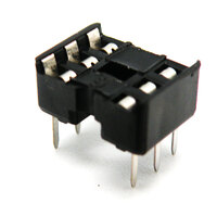 Ver informacion sobre 6P., 2.54mm, IC SOCKET, DIP SOLTER TYPE