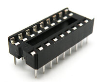 Ver informacion sobre 18P. support C.I., 2.54mm, Pin estampage