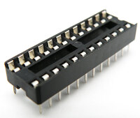 24P., 2.54mm, IC SOCKET, DIP SOLTER TYPE, 0.3" NARROW TYPE