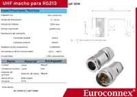 RG-213, UHF Male Clamp type (1P/BAG)